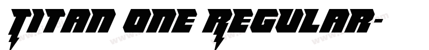 Titan One Regular字体转换